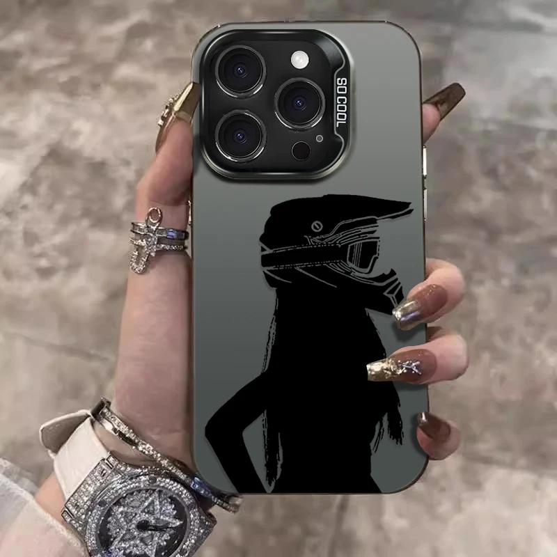 Étui de protection pour fille motif casque de moto tendance pour Xiaomi Redmi Note 14 14S 13 12 11 Pro Plus 4G 5G 12S 11S 10S 10 9 9S 12C 13C 14C A3 A4