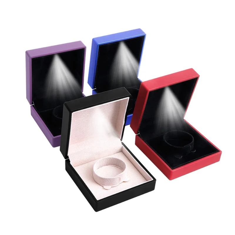 Bracelet Gift Box Led Lighted Box Ring Jewelry Display Case Gift Box