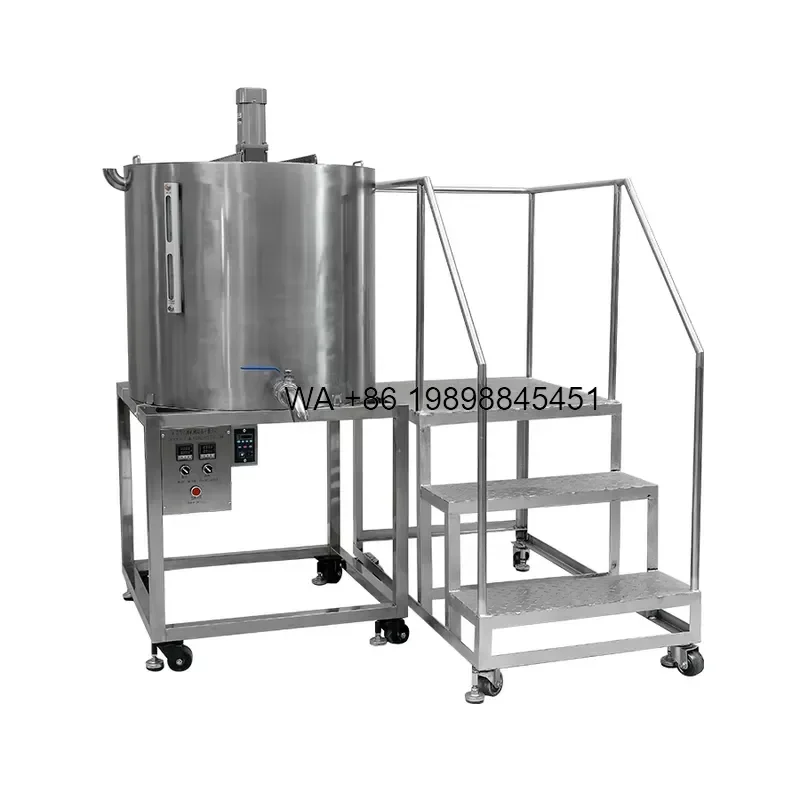 Wmwmnu High Efficiency Candle Making Water Jacket Paraffin Soy Beeswax Melter 500Kg Tank