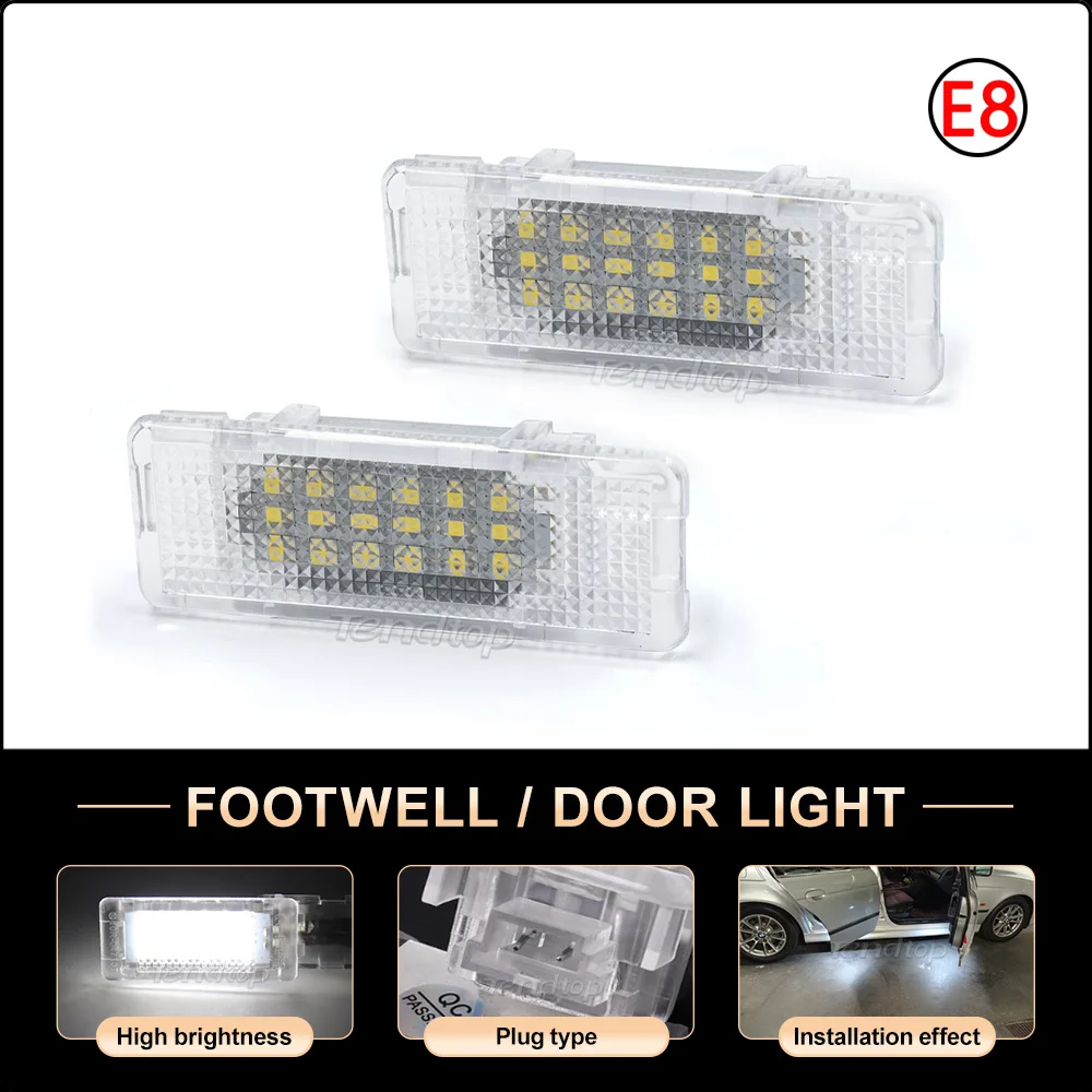 LED White No Error LED Car Door Welcome Courtesy Step Footwell Light For BMW 1 series 3 series 5 series 7 series X series X5