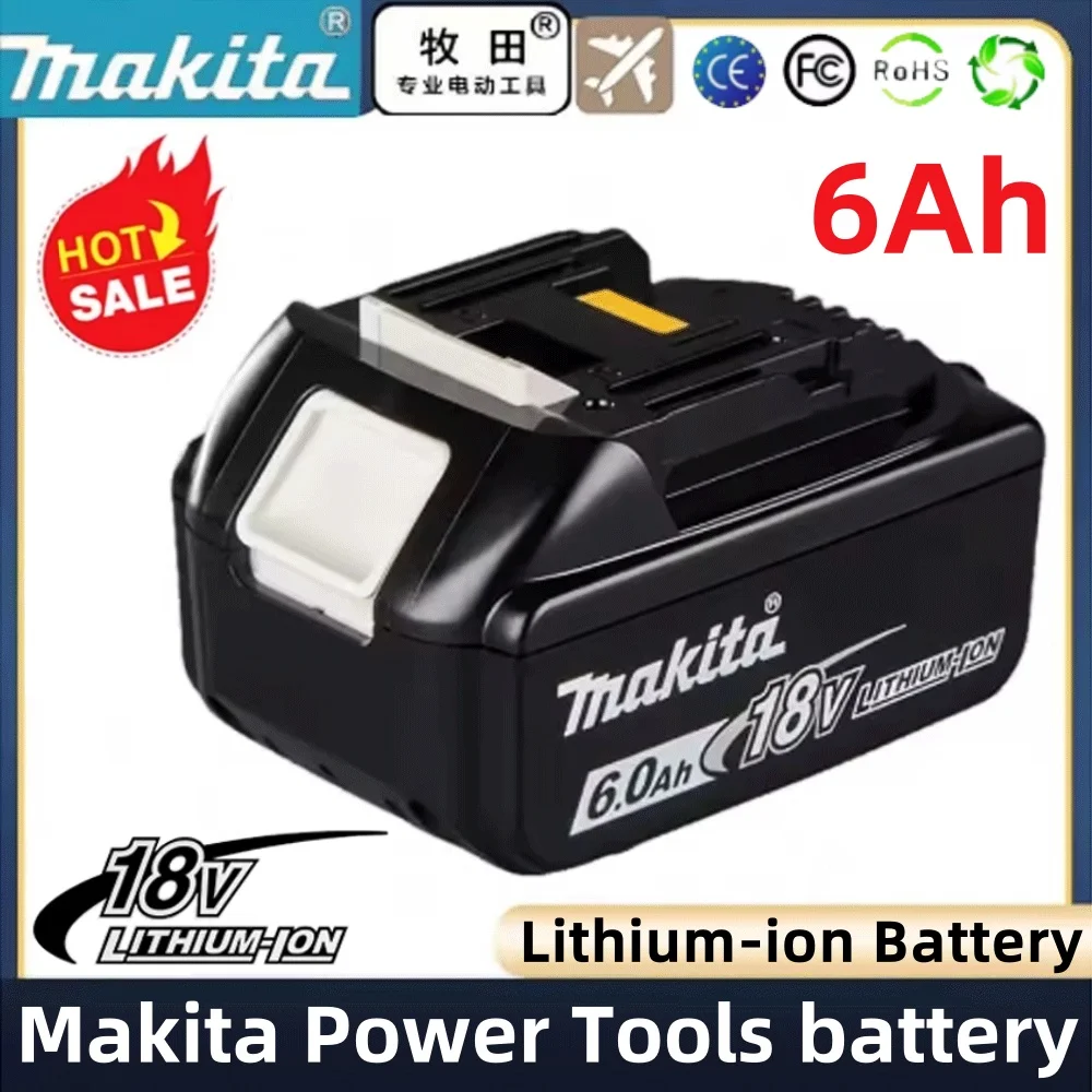 

Original Makita 18V 6Ah Li-ion Battery,For Makita 18V Power Tool DDF487 DTD173 DGA404 DTW700 DHP487 Replacement Lithium Battery