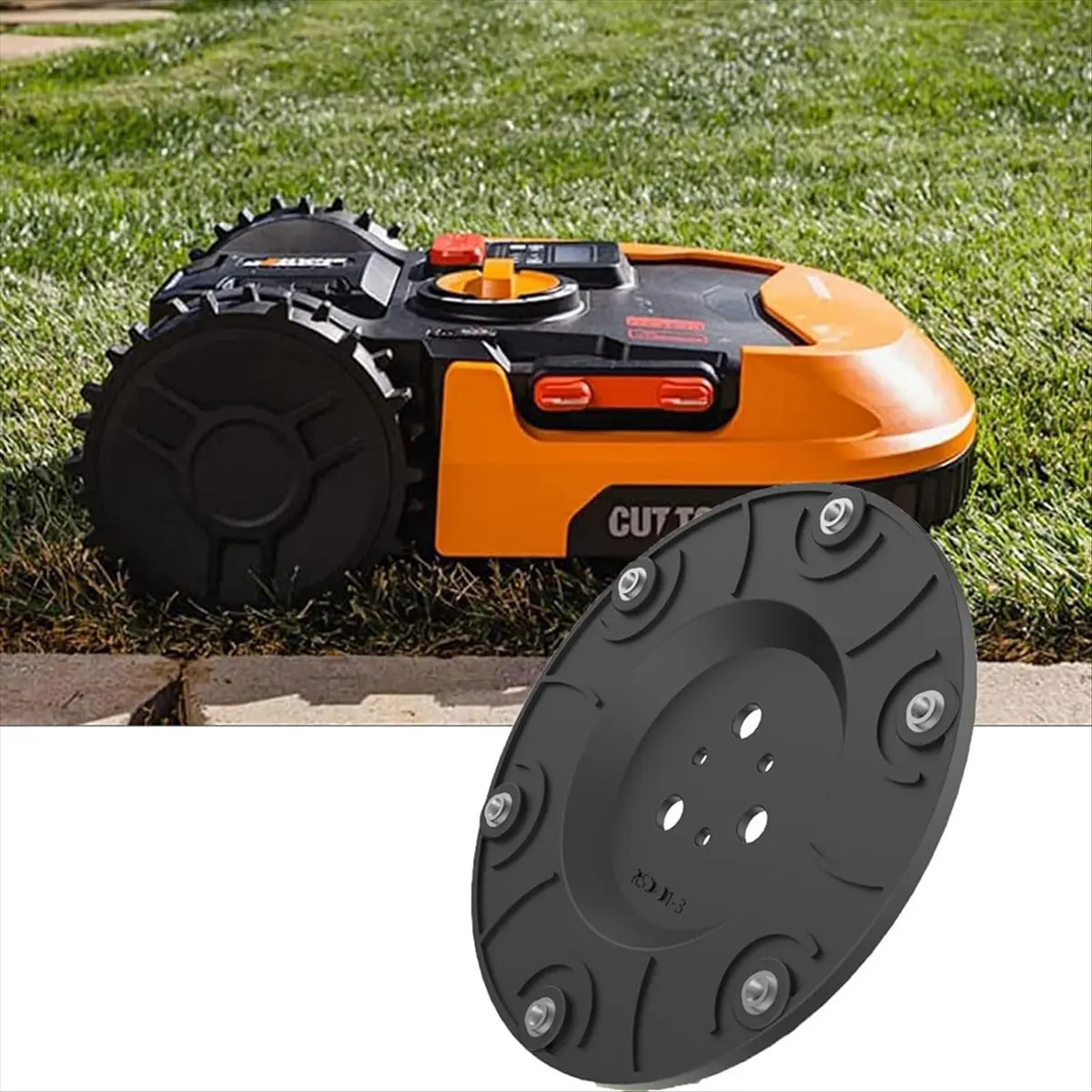 

(CNIM) Blade Plate for Worx Lawnmower Landroid Accessories with 12 Blades for Landroid S&M Blade Disc, Blade Replacement Parts