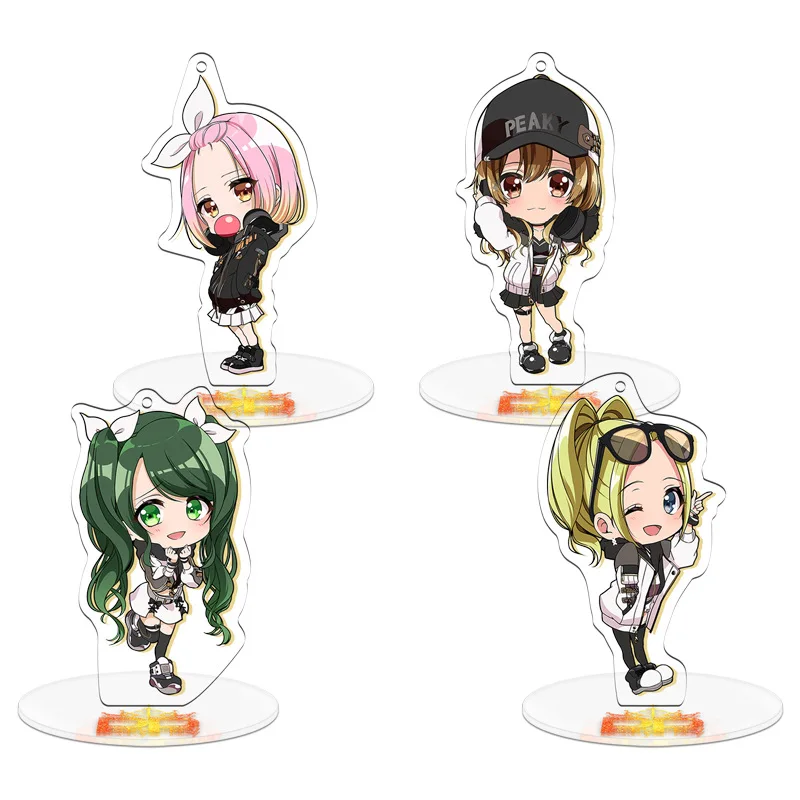 10cm Anime D4DJ Stand Acrylic Figure Aimoto Rinku Akashi Maho Ohnaruto Muni Togetsu Rei Standing Model Plate Collection Gift