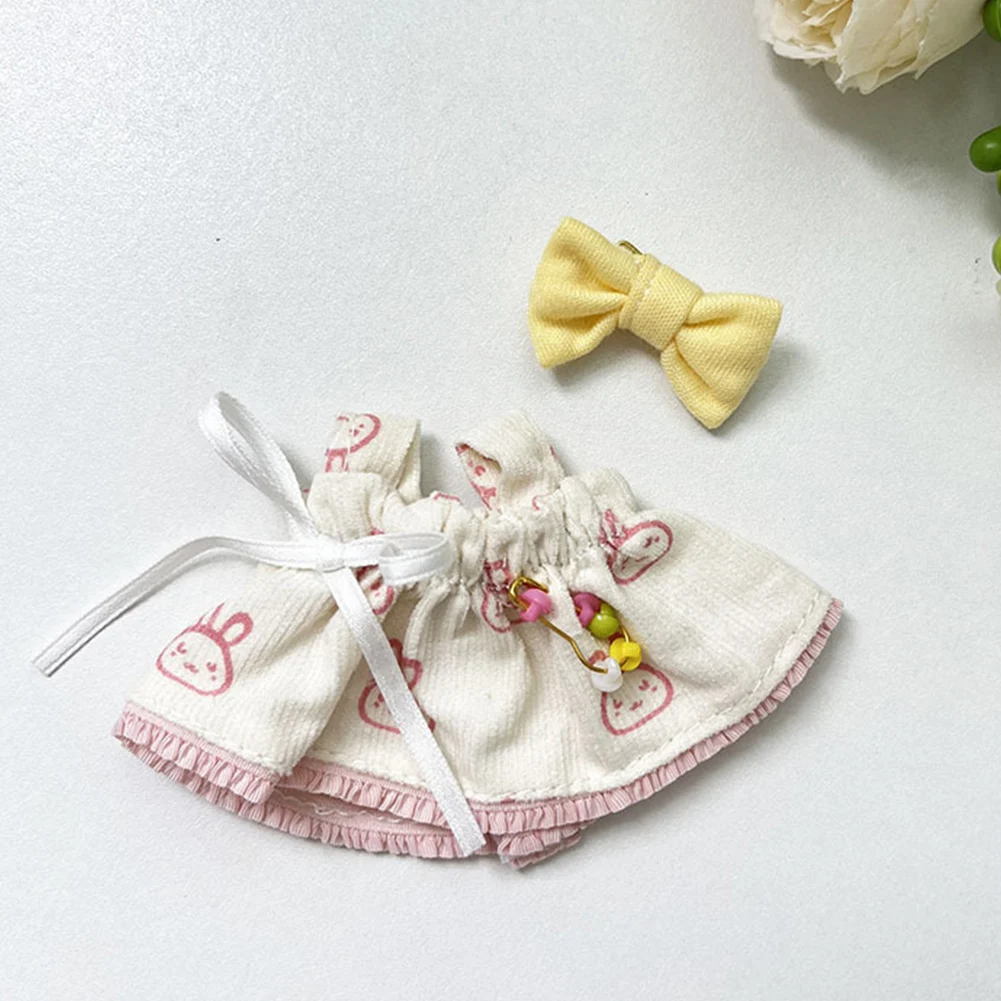 17 センチメートルミニ人形の服韓国 Kpop Labubu V1 V2 アイドル人形かわいい装飾マカロン服ギフト衣装アクセサリー