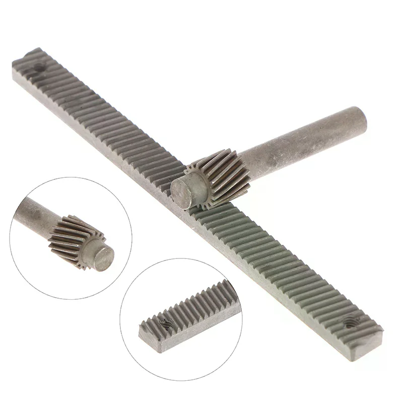 Rack de engrenagem de ajuste de precisão 0,5M 17T 100MM Rack Plataforma deslizante Ferramenta de mesa de elevação de engrenagem de aço