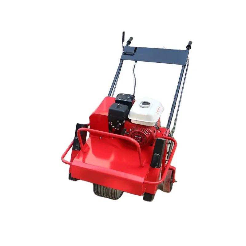 Self-propelled grass drilling punching machine multi-functional gasoline engine lawn coring aerator