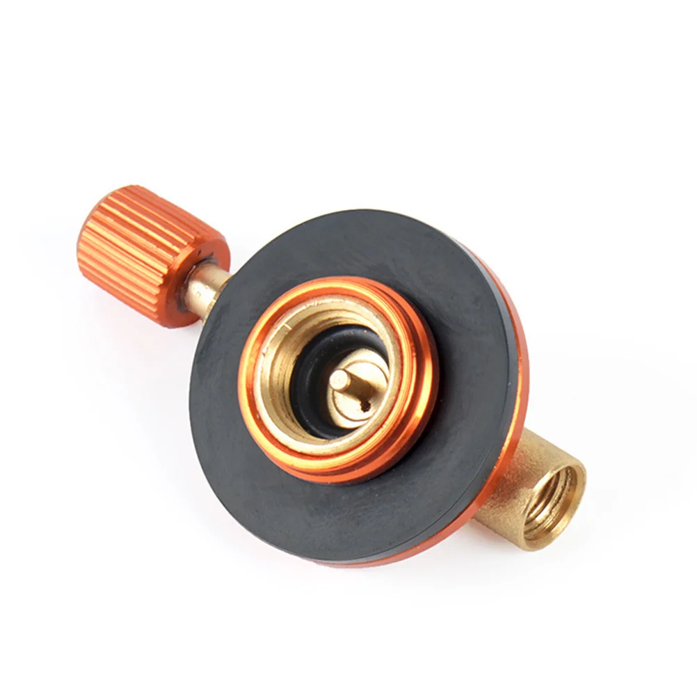 

Adjustable Gas Stove Valve Flat Cylinder Control Safe Outdoor Fire Regulator for Camping Cooktop Accessory Red