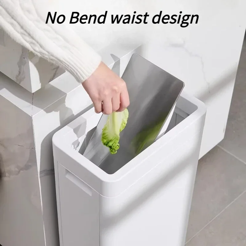 Large Capacity Trash Can Kitchen Shake Top Food Waste Dustbin Sealing Recycle Waste Bins Hotel Lobby Litter Bins Cleaning Tools