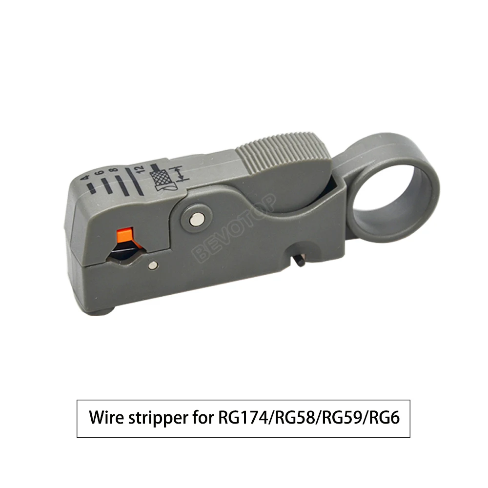 Adjustable Rotary Coaxial Cable Cutter Stripper Lead Sky TV Network Wire Disassembly Maintenance Tool for Home Tool RG174/RG58