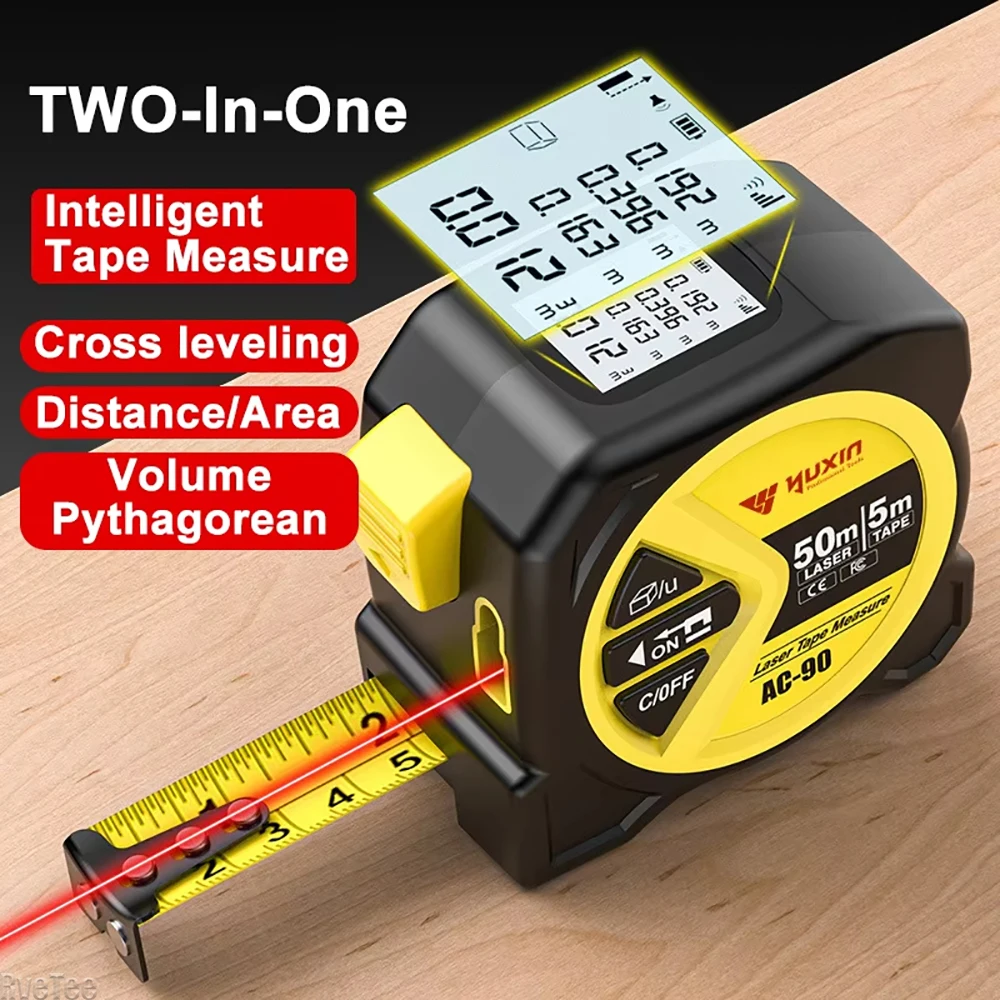 Cinta métrica láser con carga  - Industrial Laser Tape Measure reseña y precio