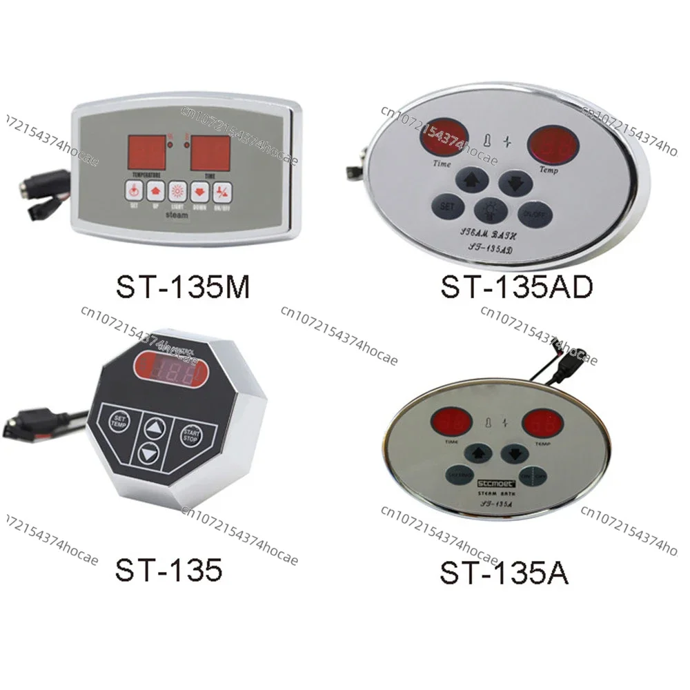 Digital Sauna Controller Wall Mount 35-110℃ Steam Generator Controller 1-12 Hours Setting for 3-27KW Sauna Heater