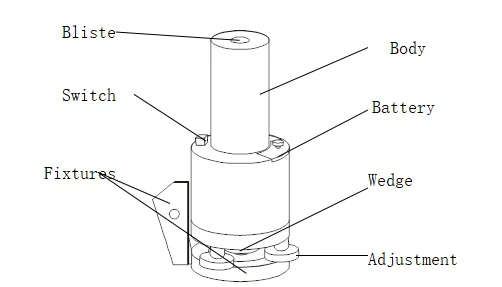 Probador digital de verticalidad de riel guía de ascensor JZC-E20HS