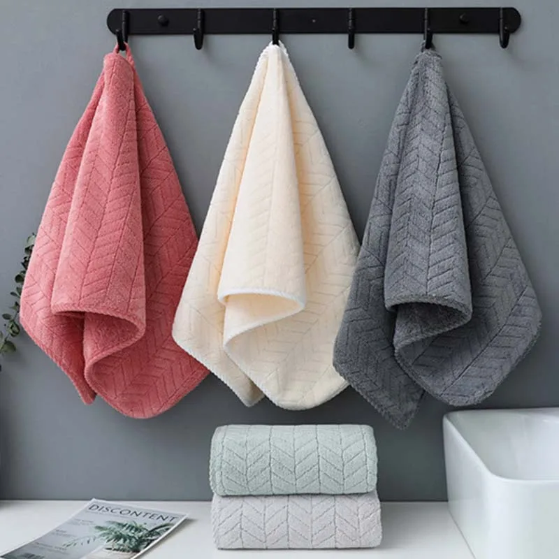 3pcs Soft and comfortable towel, thickened household quick dry cleaning face towel for children and adults