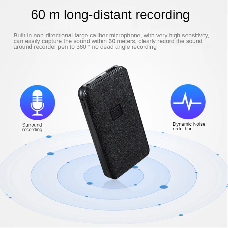 Nieuwe Digitale Voice Recorder Voice Activated Lange Afstand Opnemen Dictafoon Met Sterke Magnetische Power Bank MP3 U-Disk 4 In 1
