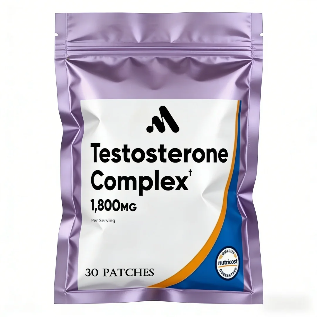 Potenciador de Testosterona para Hombres con Hierba de Cabra en Celo y Raíz de Maca, Parches Transdérmicos para Energía, Resistencia y Fuerza, 32 Parches