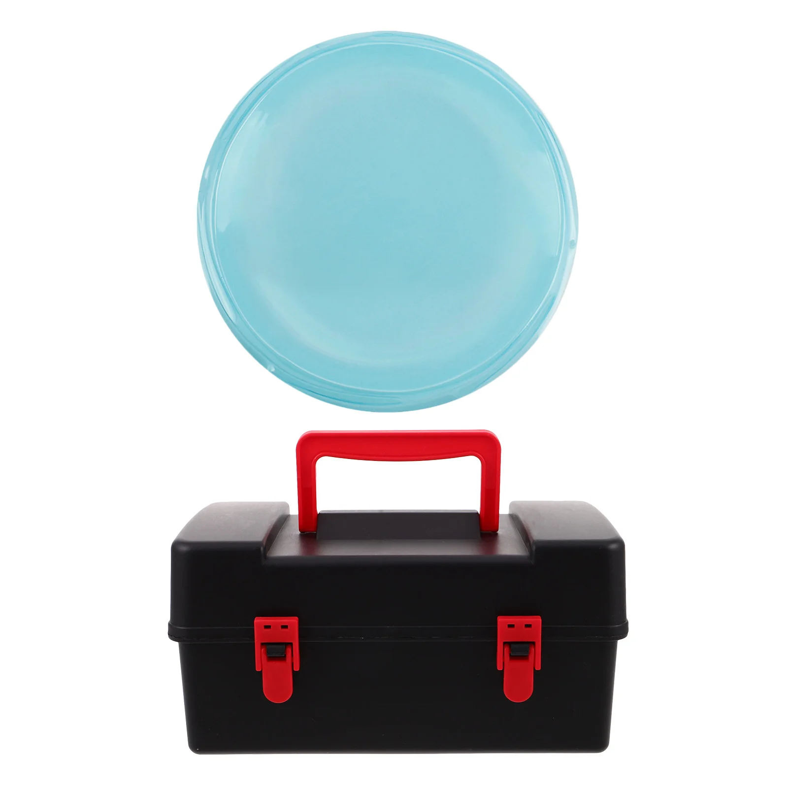 Plastic Battling Top Case 8.65x4.72x4.32in Secure Lid Handheld Gyro Storage Box with Sponge Liner for Safe Transport and