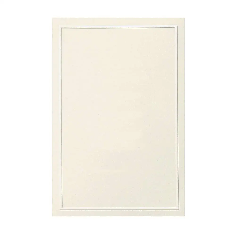 

Pearl Ivory Bifold Wedding Program, Print at Home, 8.5” x 11” Unfolded, 50-Count, Pearl Ivory Border (61403)