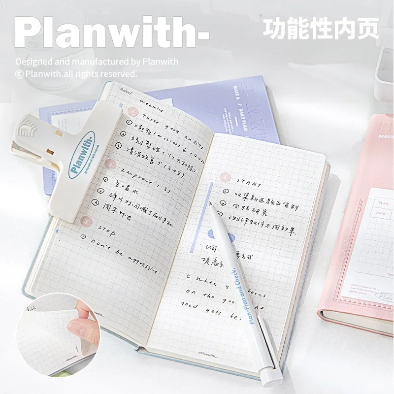 PU Leather Pocket Daily Planner Notebook To Do List Notepad Paperlaria School Stationery Back To School Office Accessories