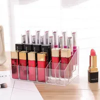 Boîte de Rangement Acrylique pour Rouge à Lèvres et Verhéritage à Ongles, Présentoir à Bijoux T1, 24 Grilles 4