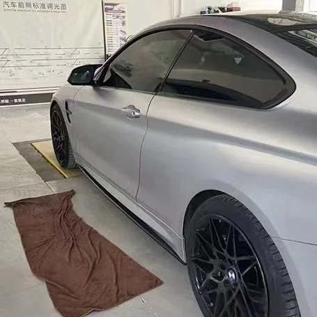 تنورة جانبية بنمط MP من ألياف الكربون لجزء السيارات من شفة المصد الجانبية F32 F33 F36