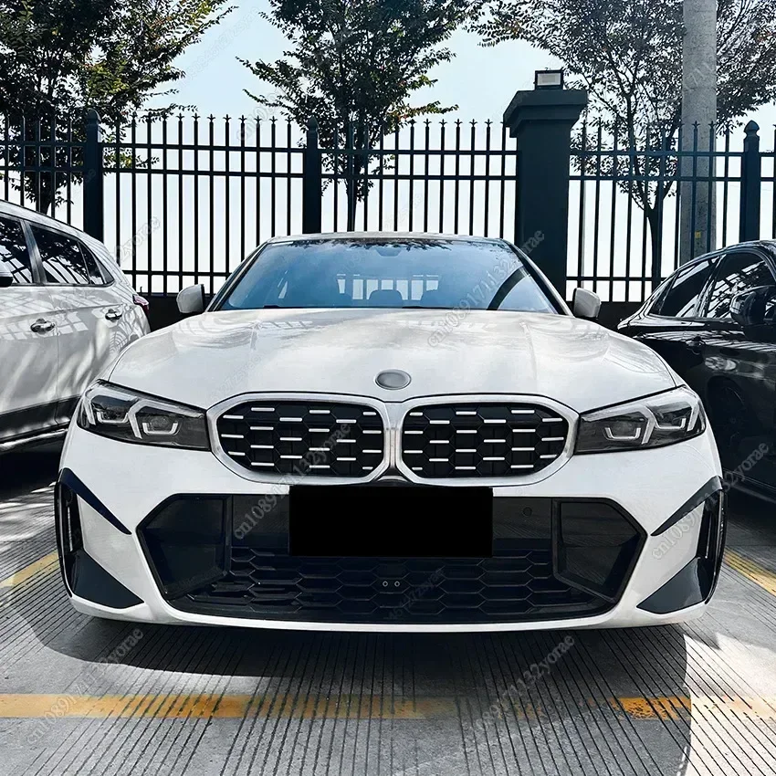 

For BMW 3 Series G20 G21 M-Sport 320i 325i 330i 320d M340i LCI 2022-2024+ Car Front Bumper Fangs Trim Air Vent Lip Cover Bodykit