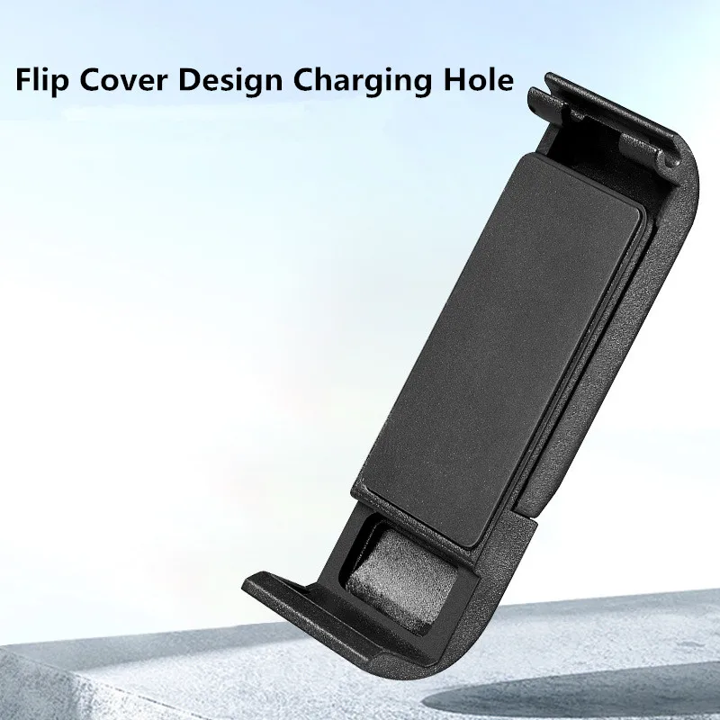 Portable Flip Battery Cover for GoPro Hero 13 12 11 10 9 Black Removable Battery Lid Door Type-C Charging Port Side Case