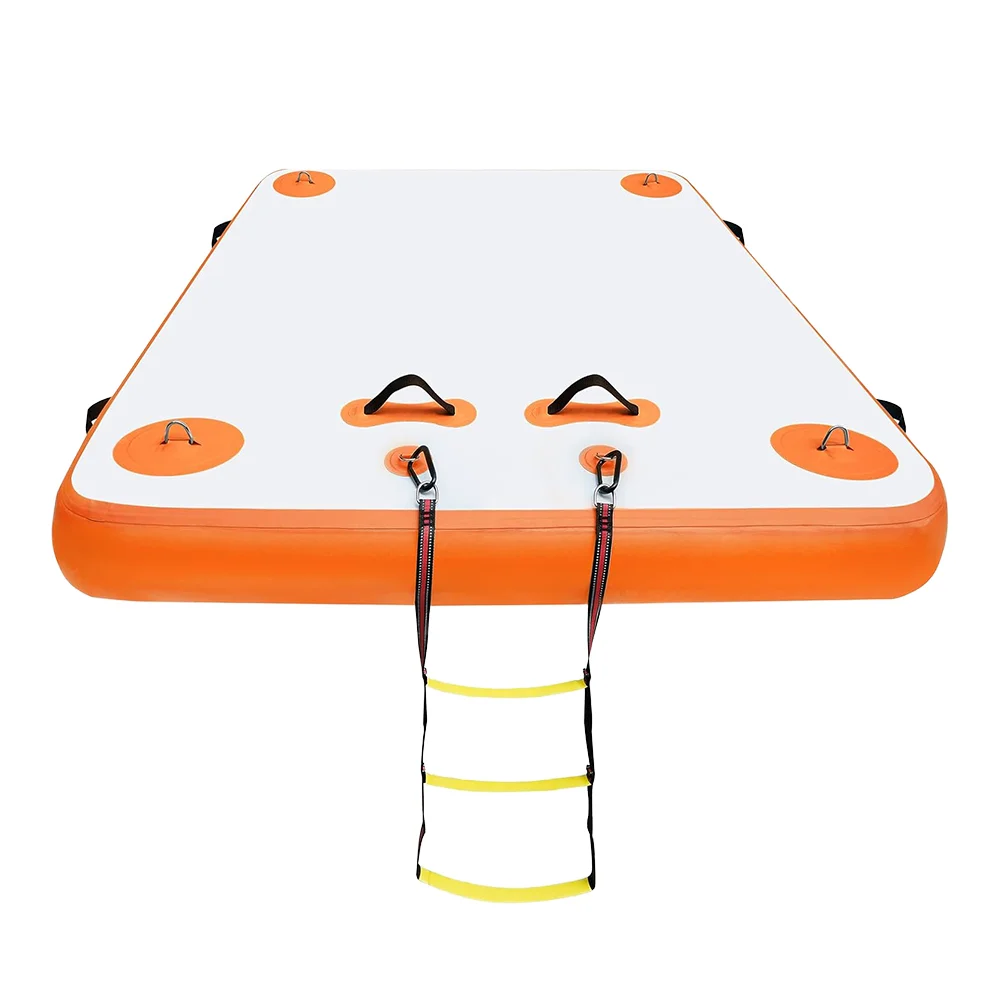

Drop Stitch Inflatable Floating Dock Water Yoga Platform for Rivers & Lakes