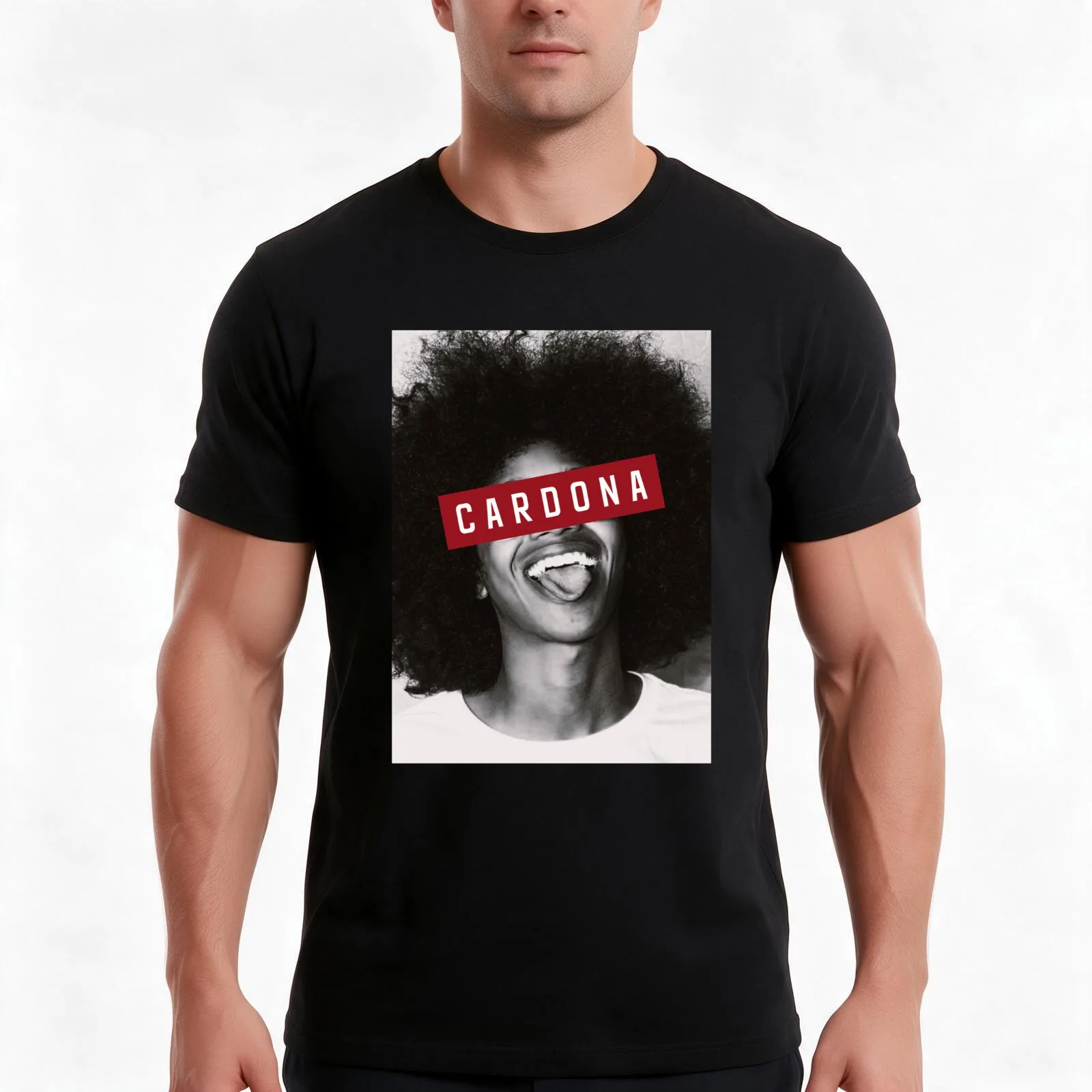 Cardona T-Shirt, Summer Casual Cotton Tee, Oversized Streetwear Tops, Vintage Graphic Print, Loose Fit Short Sleeve, 100% Cotton