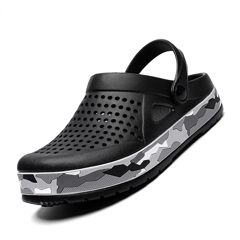 

2022 Clogs Sandals Men Large Size Slip On Outdoor Beach Summer Shoes Medical Clogs Causal Breathable Male Sandals With Hole