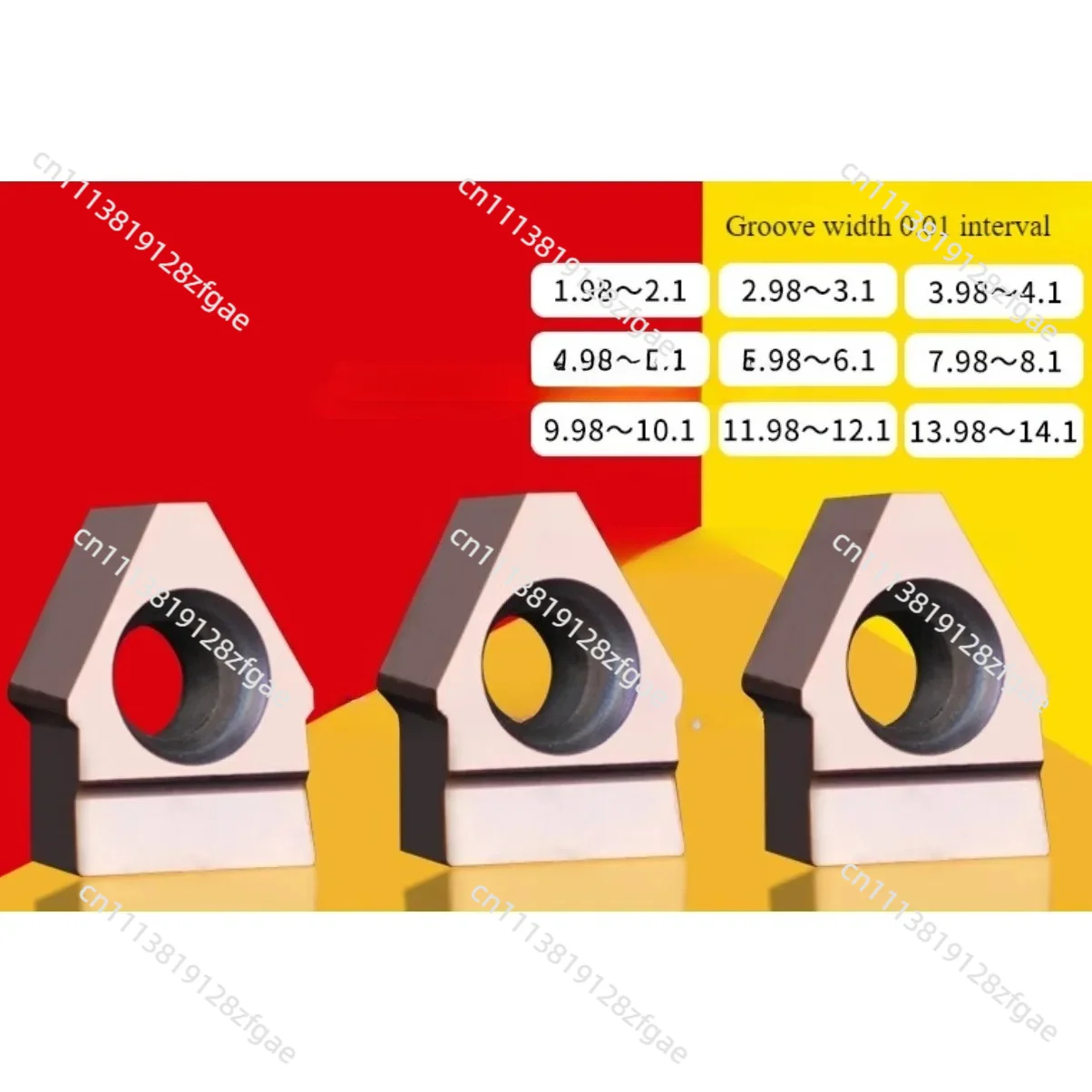 Keyway Broaching Cutter Carbide Insert Blade for CNC Machine to cut blind internal keyway Slot Groove spline shaft DW13.98-14.1L