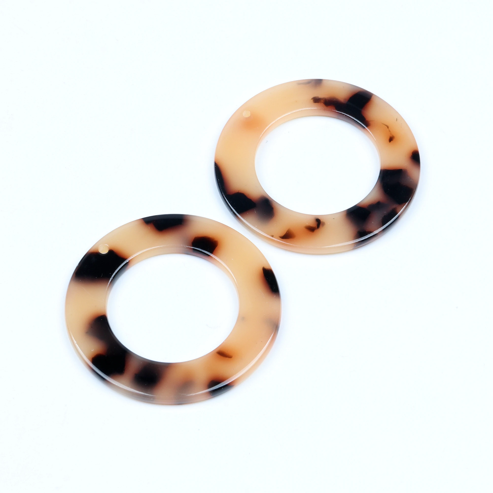 Leopard Print Circle Charm for DIY Jewellery Making
