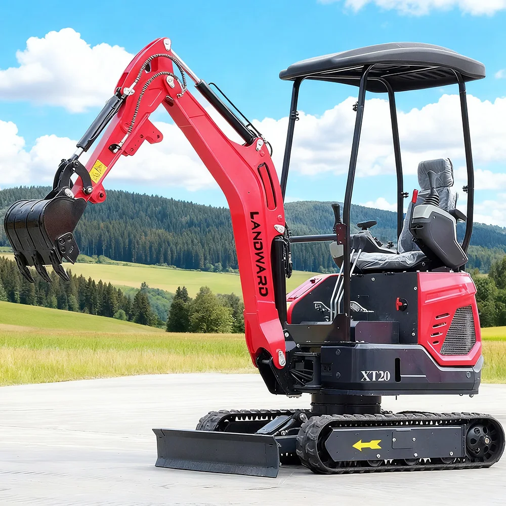 

2 Ton Mini Excavator Multifunction Hydraulic Crawler Excavator For Sale CE Diesel Excavator Farm Use Mini Bagger Digger Custom