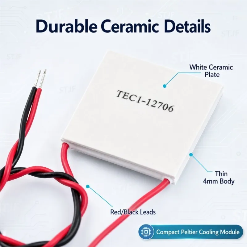 1pcs TEC1-12706 12706   Thermoelectric Cooler Peltier 40*40MM 12V New of semiconductor refrigeration