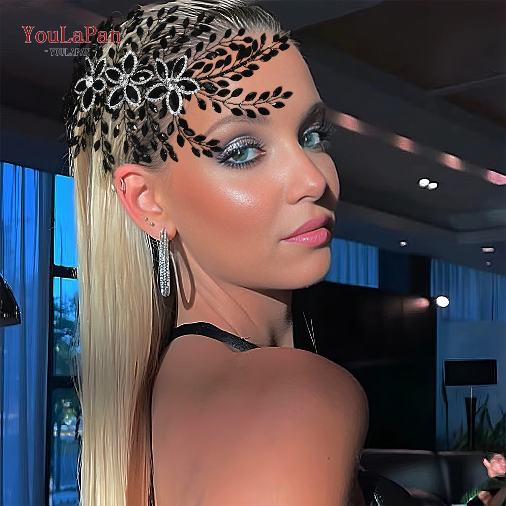 

YouLaPan Wedding Bride Trendy Headband Shiny Rhinestone Hair Accessories Ladies Handmade Holiday Gifts Party Headpiece HP852