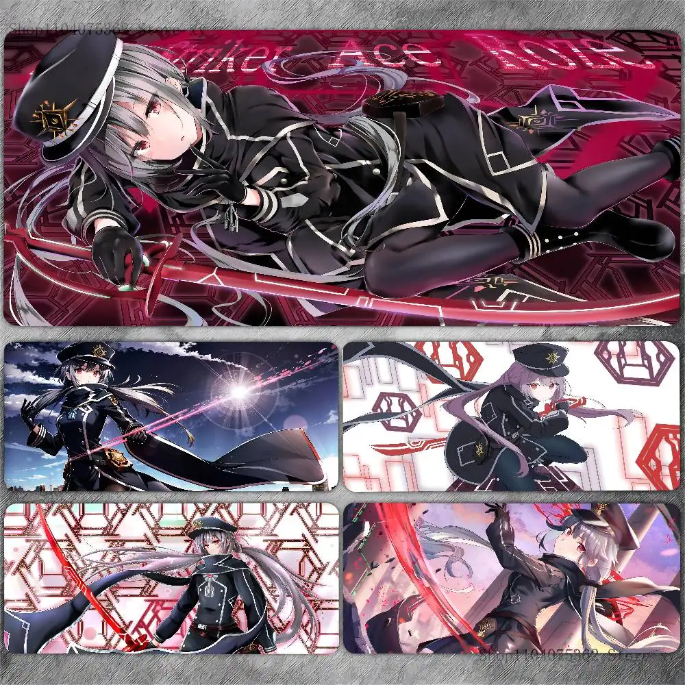Anime Game Characters Sky Striker Ace - Roze Mouse Pad Large Gaming Keyboard Mat LockEdge Rubber Computer Office Accessories