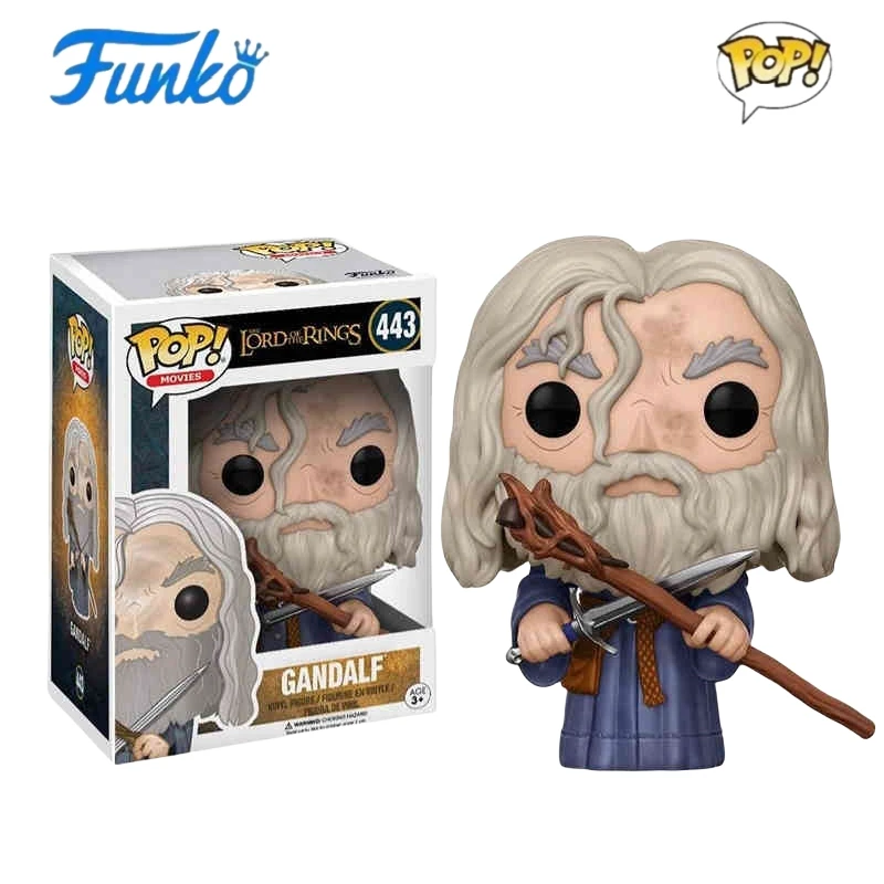 

Фигурка Funko The Lord of the Rings Pop Gandalf 3,75 дюйма, виниловые фигурки аниме, Коллекционная ограниченная серия, модель игрушки, подарок