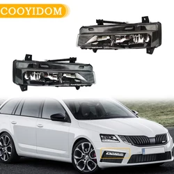 Headllight For Skoda Octavia A7 Sedan RS Combi RS 2013 2014 2015 2016 2017 Front DRL Daytime Running Light Fog Lamp Fog Light