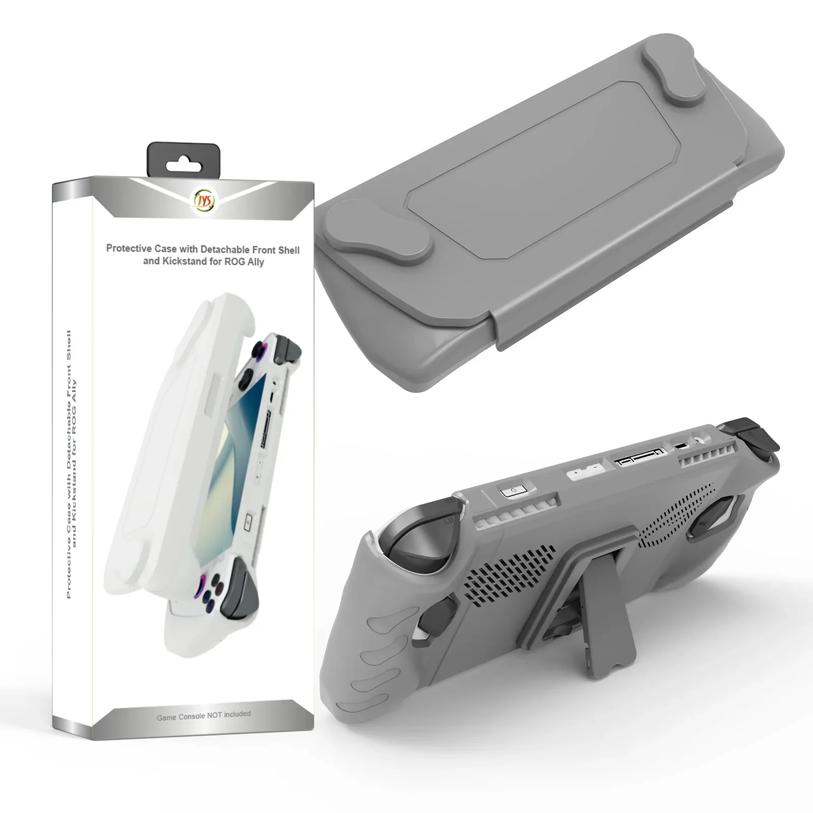 Capa protetora para console Rog Ally, tampa frontal removível com Kickstand, acessórios do jogo Shell