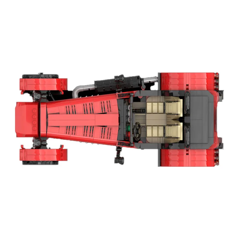 

MOC-148090Classic New Iconic Sports Red Convertible Car Building Blocks Model, 808Parts, Birthday Gift Toy for Boys and Children