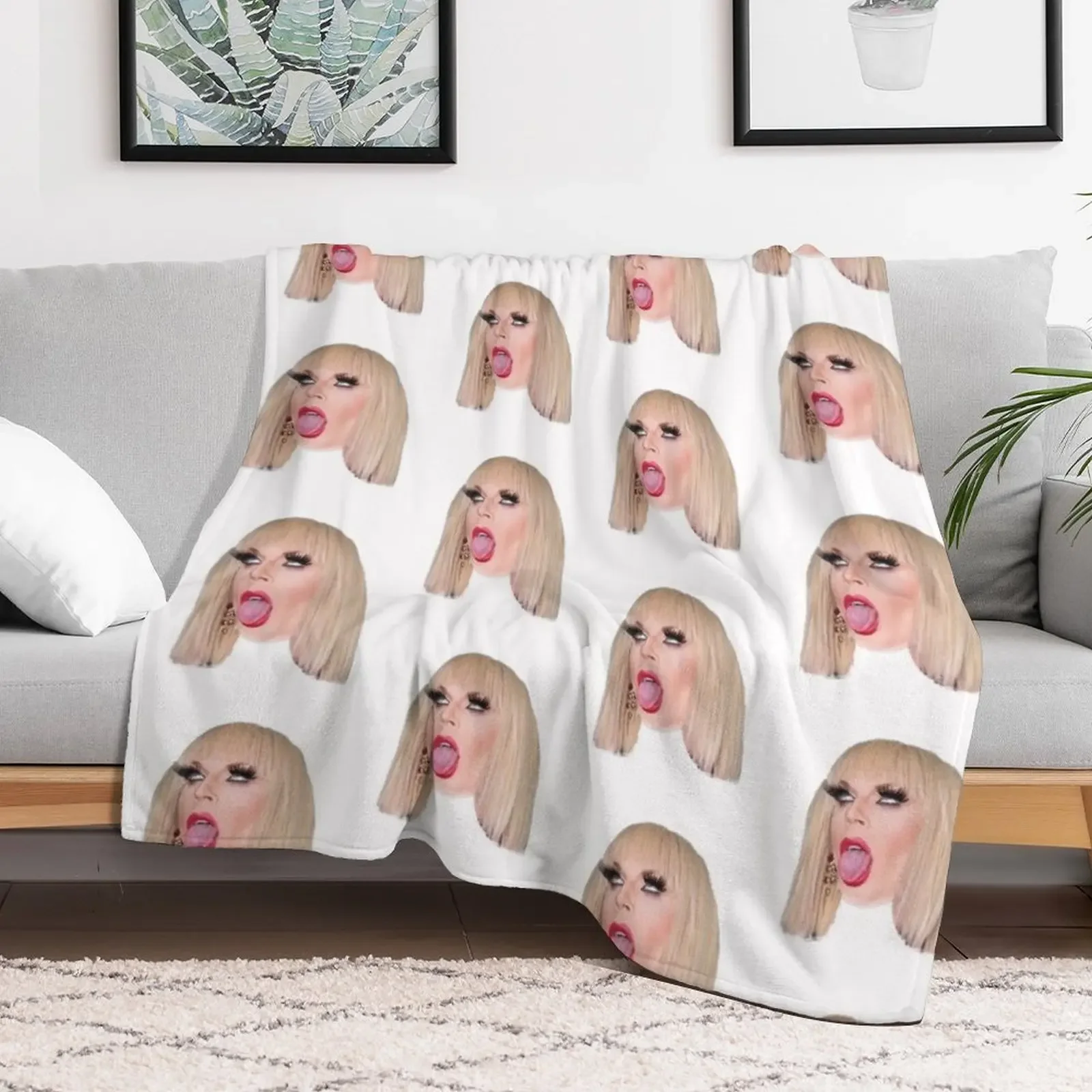 katya zamo Throw Blanket Soft Plaid decorative manga Soft Beds Blankets