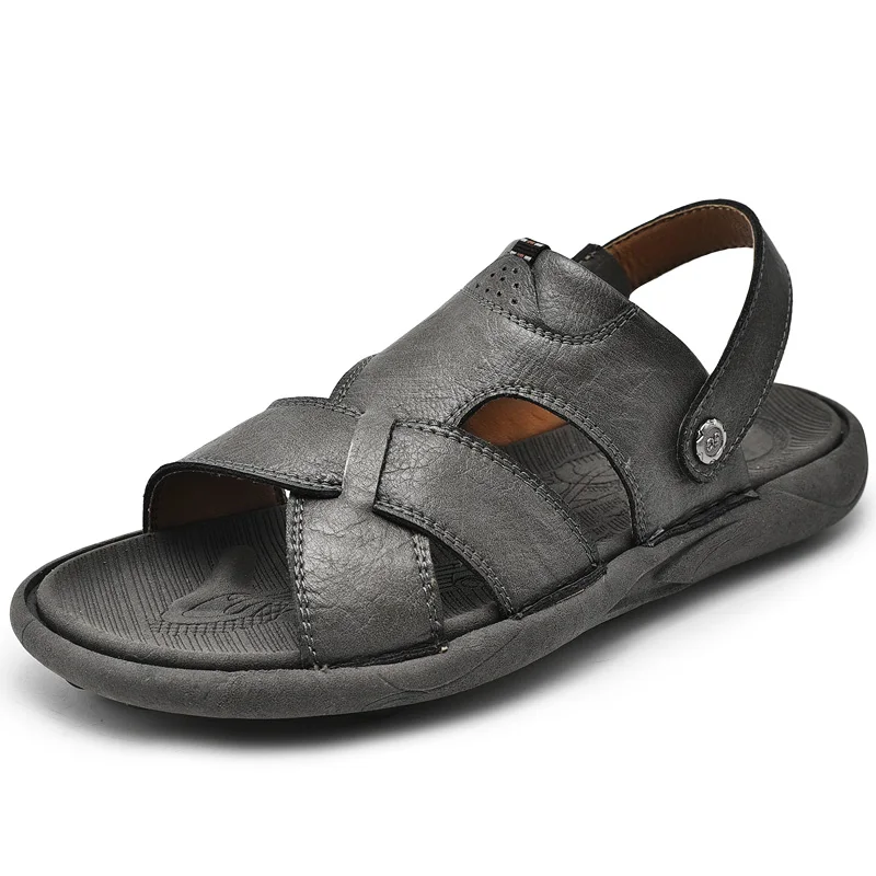 

Men's Summer Sandals, Leather Shoes, Slippers, Men's Sandals, Soft Slippers, Casual Beach Shoes 38-46