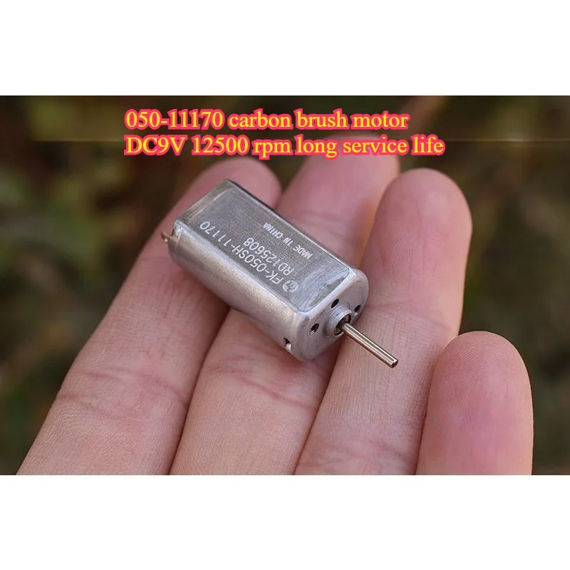 MABUCHI FK-050SH-11170 DC9V Mini 050 Motor DC 6V 9V 12V High Speed Carbon Brush Micro 15mm Electric Motor for Car AV DVD Engine