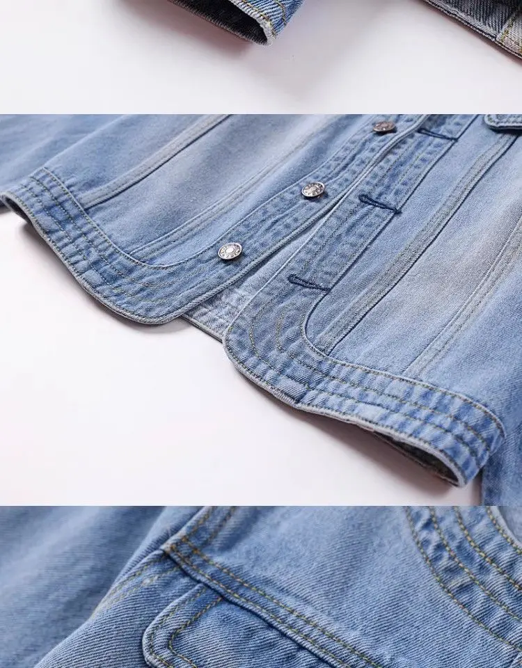 5XL New Quarter sleeved O neck Denim Jacket For women's Summer 2026 New Spring Short Loose Top Paired With Dress Cowboy Outwear 132 Sfef95aac47644800b1bbf567b11e2450i