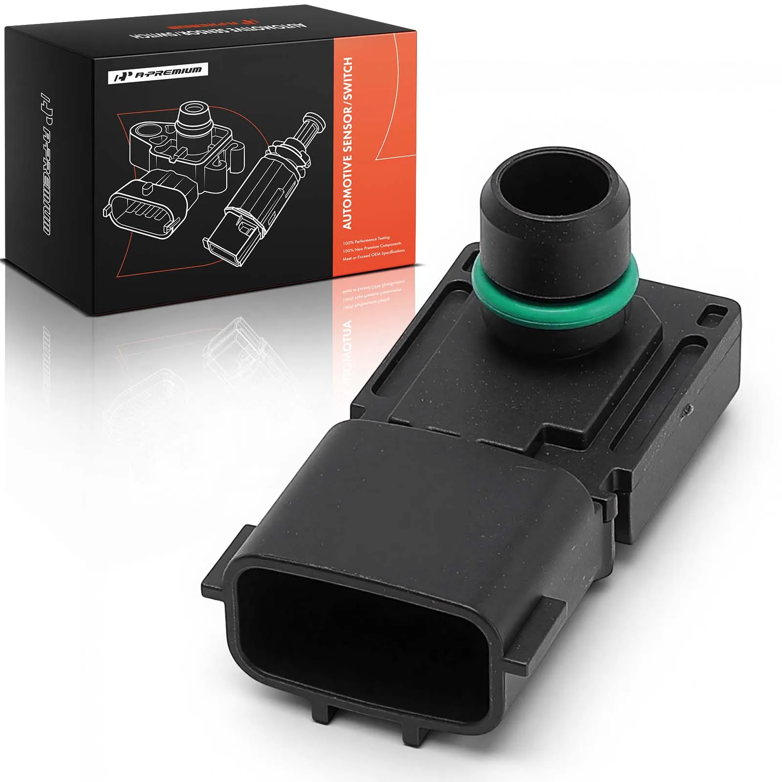 A-Premium Manifold Pressure (MAP) Sensor for Nissan Versa 2017-2019 Murano 2009-2014 Titan 2011-2015 INFINITI QX60 2014-2015