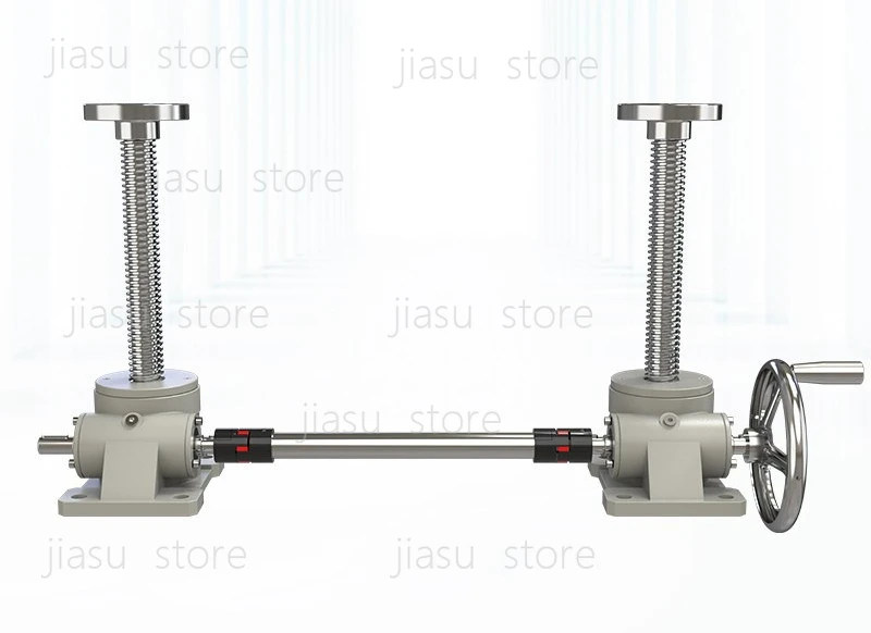 Manual Electric Screw Jack Lift, 2/Multi Units Synchronous Lifting Platform, Vertical Worm Gear Worm Drive