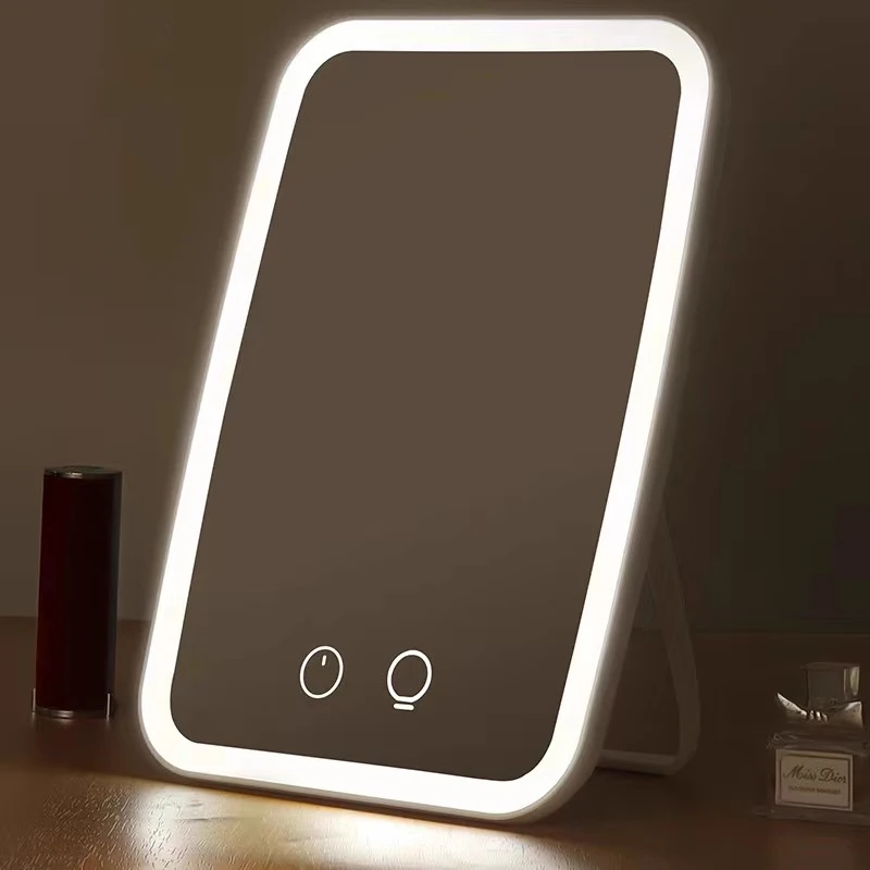 

Rectangle LED Light Decorative Mirrors Design Salon Standing Aesthetic Decorative Mirrors Smart Glass Espejos De Piso Furnitures