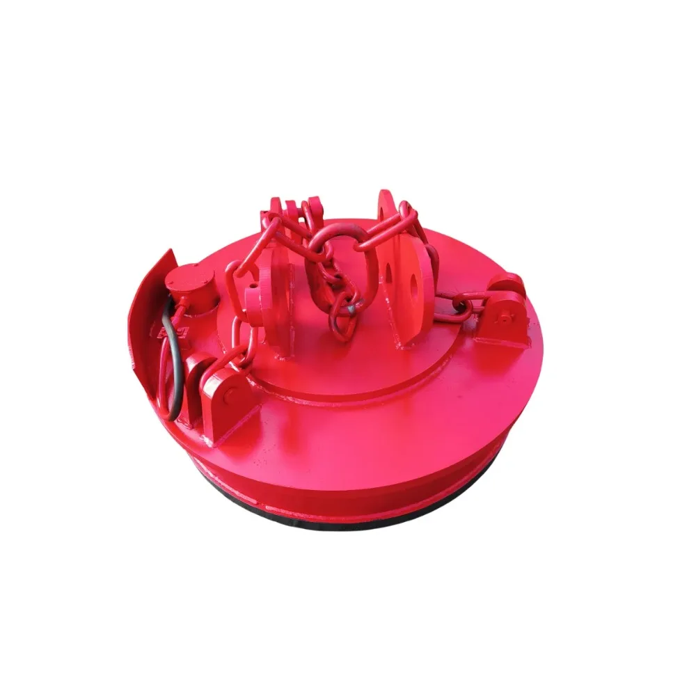Magnet Listrik Bulat untuk Pengangkatan Scrap Ekskavator