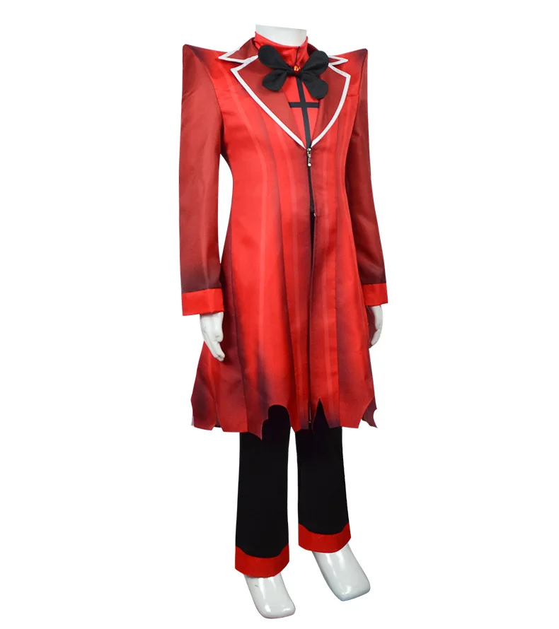 

Hazbin Cosplay Hotel Uniform Alastor Cosplay Costume Kids Halloween Carnival Christmas Costumes Children Red Suit Anime Cosplay