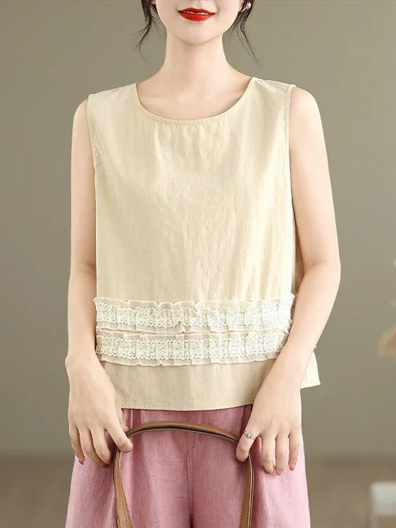 

Sli Unique Svel Vest Women's Summer Outerwear Age-Defng Trendy Top Street-Ready Beautiful Design Breathable Material