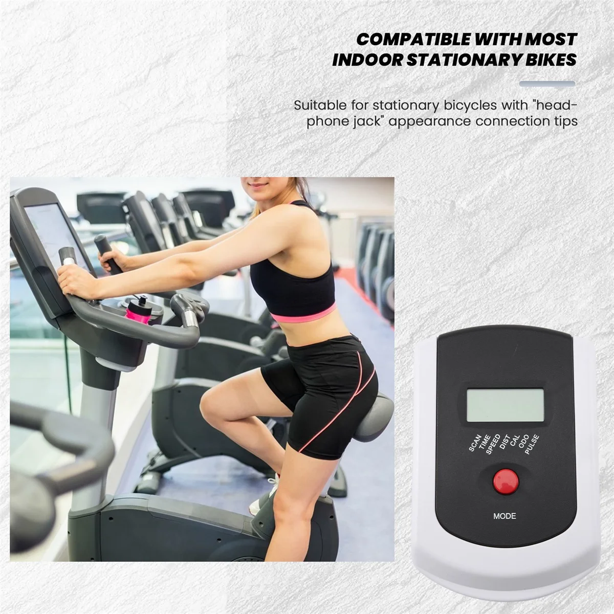 Monitorowy prędkościomierz z tętnem do rowerów stacjonarnych fitness, rower magnetyczny XQ